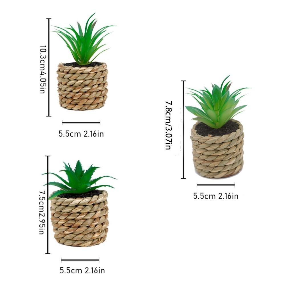 Fake Simulation Potted Plants Mini Potted Plants Doll House Decoration Office Decor