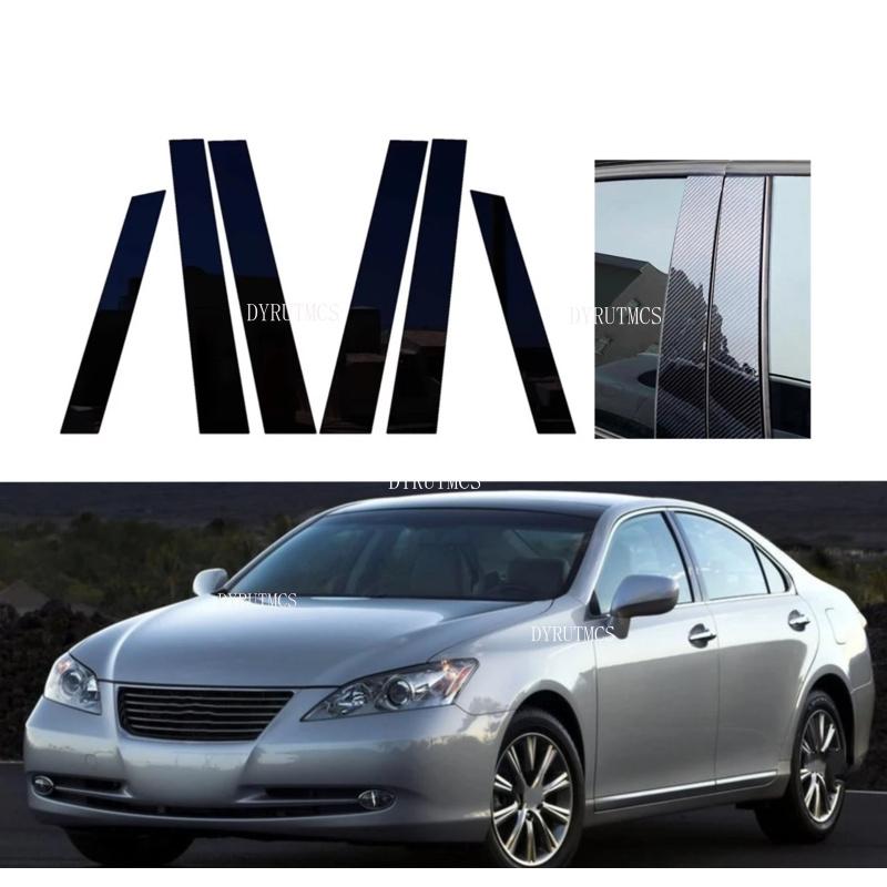 Gloss Black Pillar Post Fit For Lexus ES350/GSV40/XV40/ES240/ACV40 2007 2008 2009 2010 2011 2012 Trim Window Cover Sticker