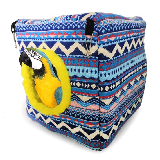 Pet Bird Parrot Winter Warm Flamingo Sika Deer Hanging Nests Hammock House Bed