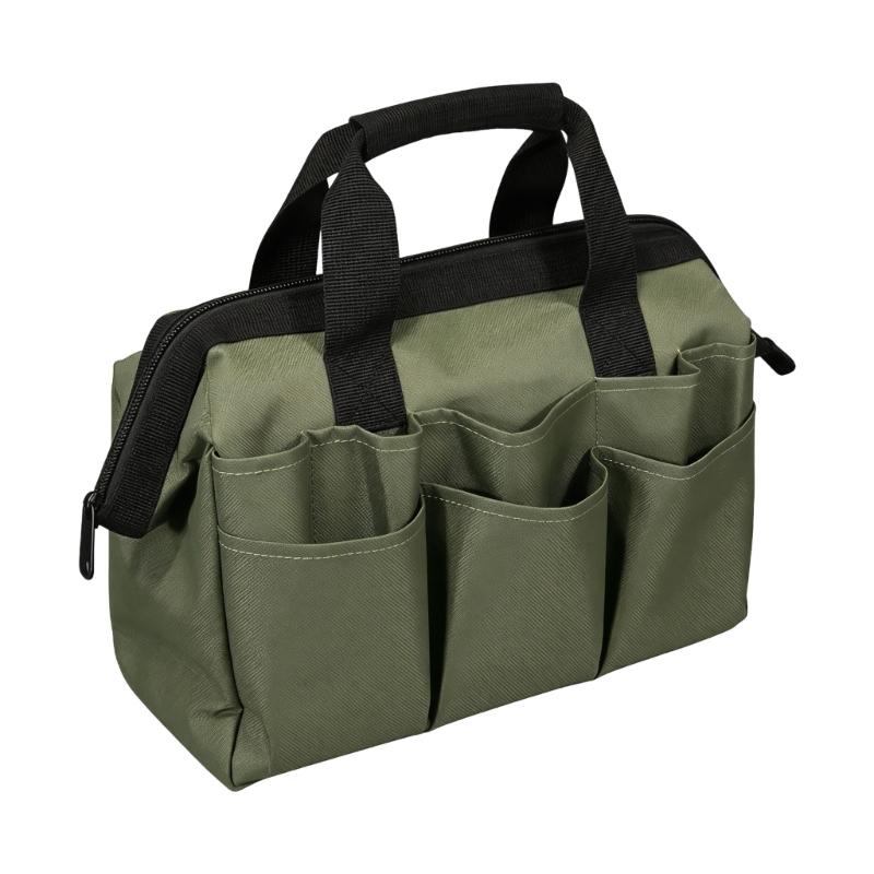 

Multi Pocket Garden Tool Organizer Bag Work Apron Oxfords Fabric Adjustable Strap For Crafts And Mechanics