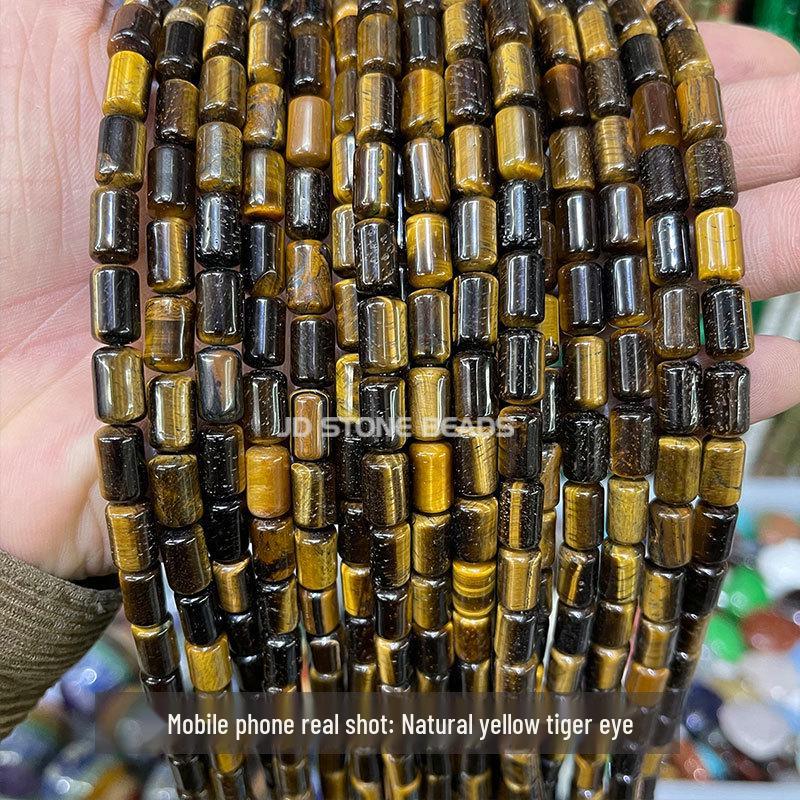 6x10mm Jingde Crystal Agate Cylindrical Loose Beads for DIY Jewelry Accessories