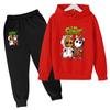 Marvel Kids Clothes Cartoon Groot Hooded Pant Set Kids Hoodies for Boys Girls Cosplay Anime Pullover Sweatshirt Children Clothes