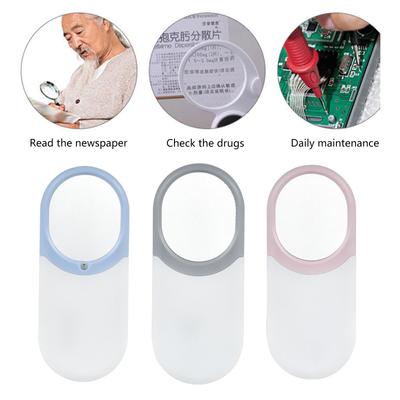 Lupe mit Licht, 10x Handheld Mini Lupe LED Beleuchtete Vergrößerungsglas zum Lesen
