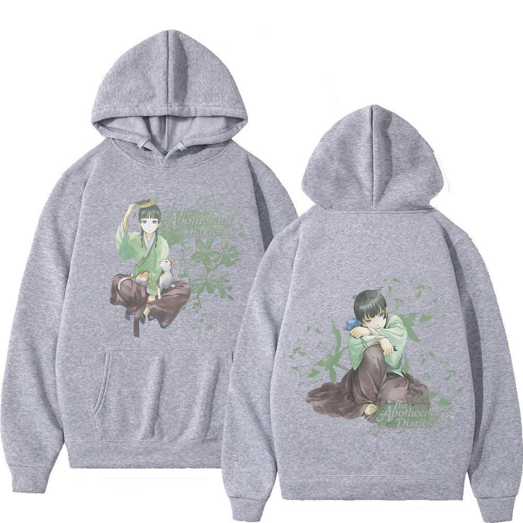 Anime The Apothecary Diaries Graphic Hoodie Men Women Fashion Vintage Pullover Long Sleeves Harajuku Loose Oversized Sweatshirts