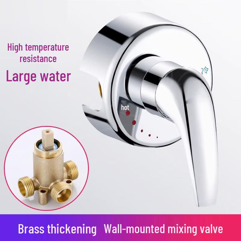 Duo Wall-Mounted Copper Mixing Valve for Electric Water Heater