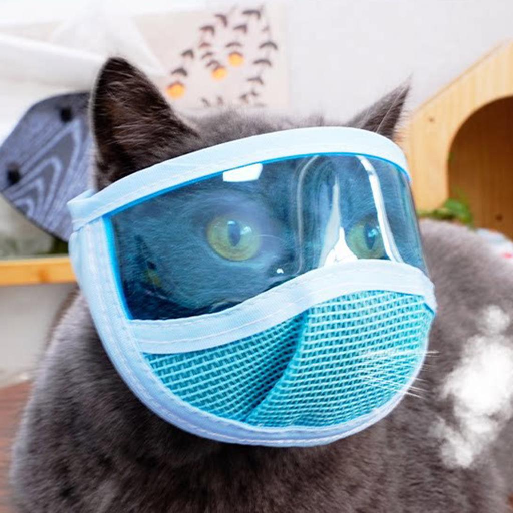 Anti Scratching Biting Space Cats Hood Permeable Comfortable Cats Protective Muzzles Anti Licking Cats Head Cover