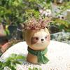 Animal Planter for Succulents Plants, Cute Panda Bear Lion Flower Pot Decorative Garden Figures Home Tabletop Decor 18cm/ 7inch