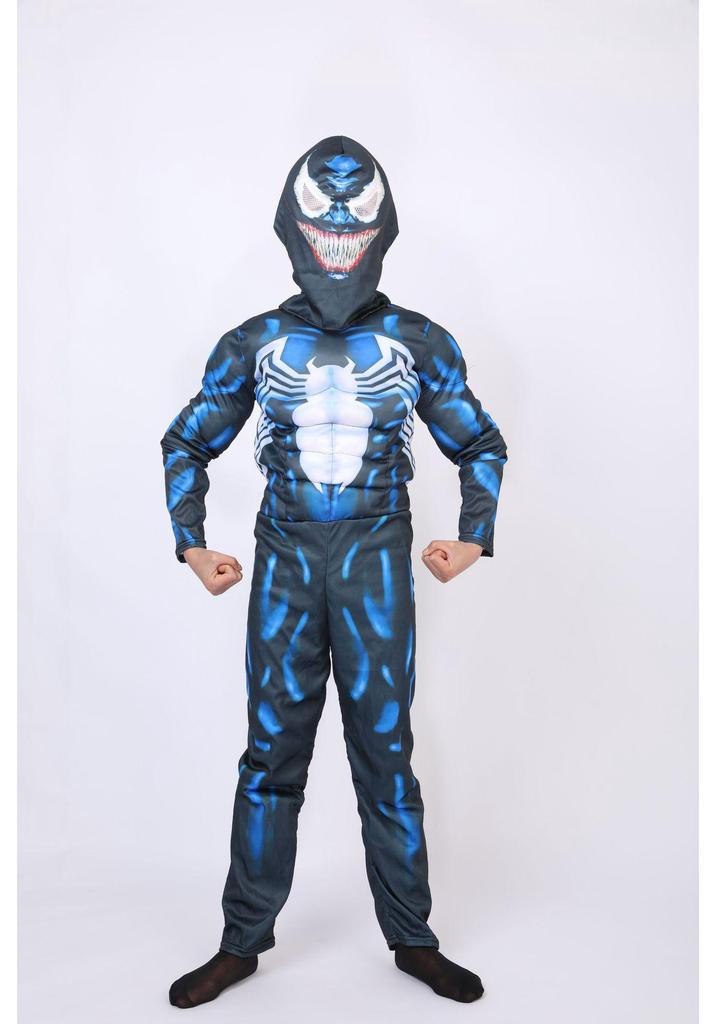 Children's Halloween Cosplay Costumes: Thor, Spider-Man, Venom, King Kong, Hulk.