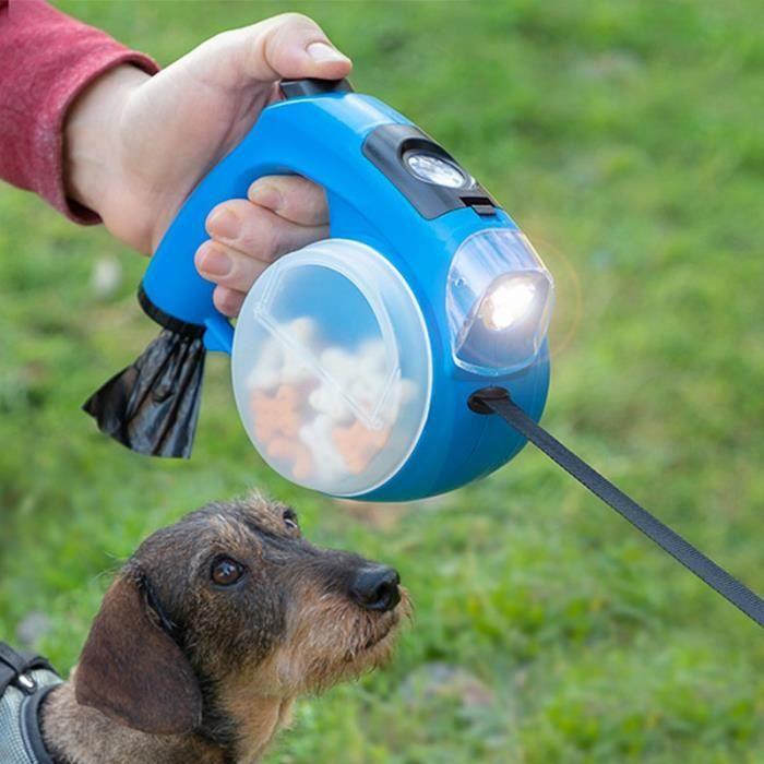 

Рулетка - SHOP-STORY - 6-в-1 - Синя - Для середнього собаки - Розсувна до 4м