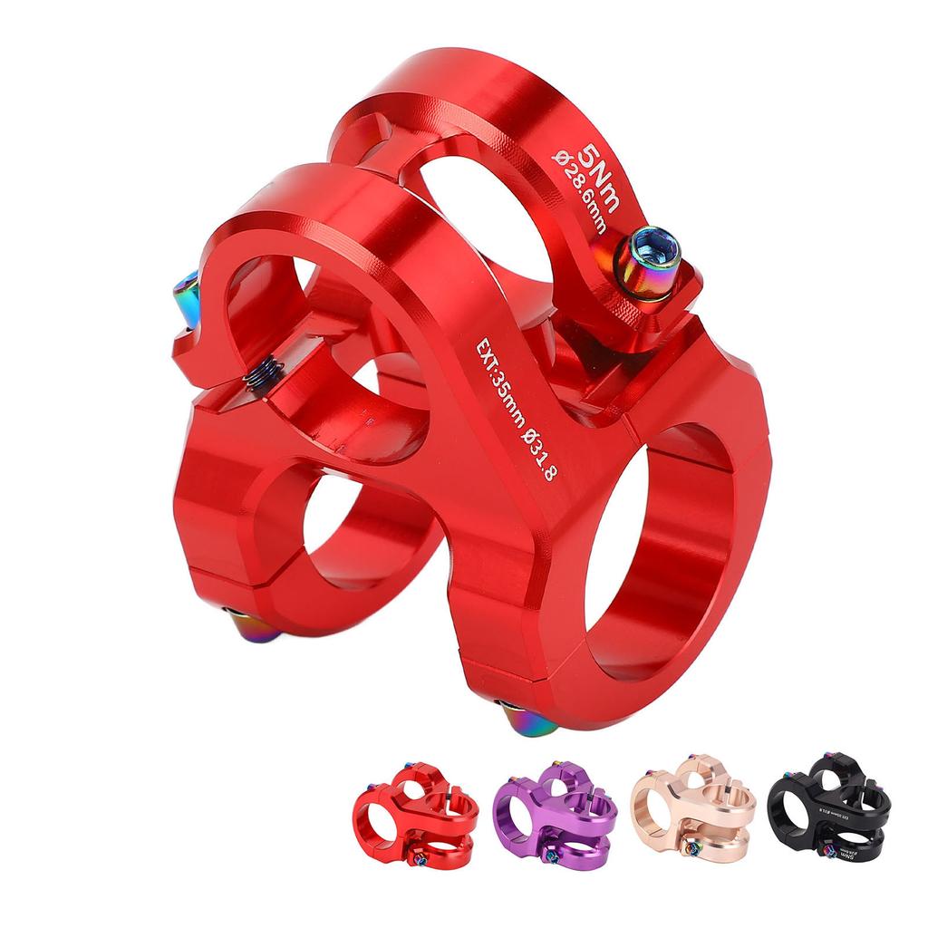 31.8x35mm Cycle Stem Aluminum Alloy CNC Lightweight Short Handlebar Stem for DIY Mountain Cycling