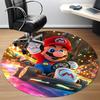 1pc Mario Kart Racing Office Round Area Rug, Bedroom Living Room Home Decor, Room Deco,  Offic a1016110