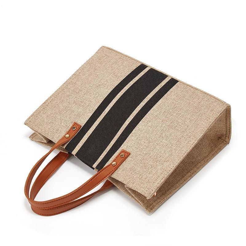 Women's bag new hand-held briefcase professional commuting simple fashion single shoulder oblique span canvas big bag