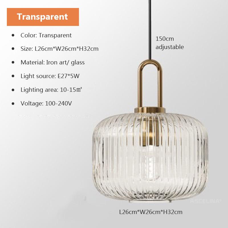 Glass Pendant Light Clear Light Color For Living Room Bedroom Dining Room Dining Table Bar Indoor Decor Lighting Hanging Light