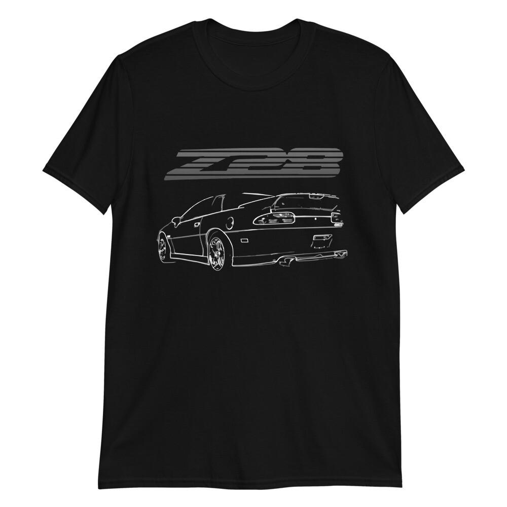 1994 Camaro Z28 Coupe Outline Art Short-Sleeve Unisex T-shirt