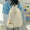 New Junior High School Student Backpack Schoolbag Simple Backpack Women's Leisure Bag High-end Sense Large Capacity