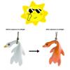 1PC Roast Duck Funny Color Change for Bags UV Duck Car Pendant Resin Keyring Keychian
