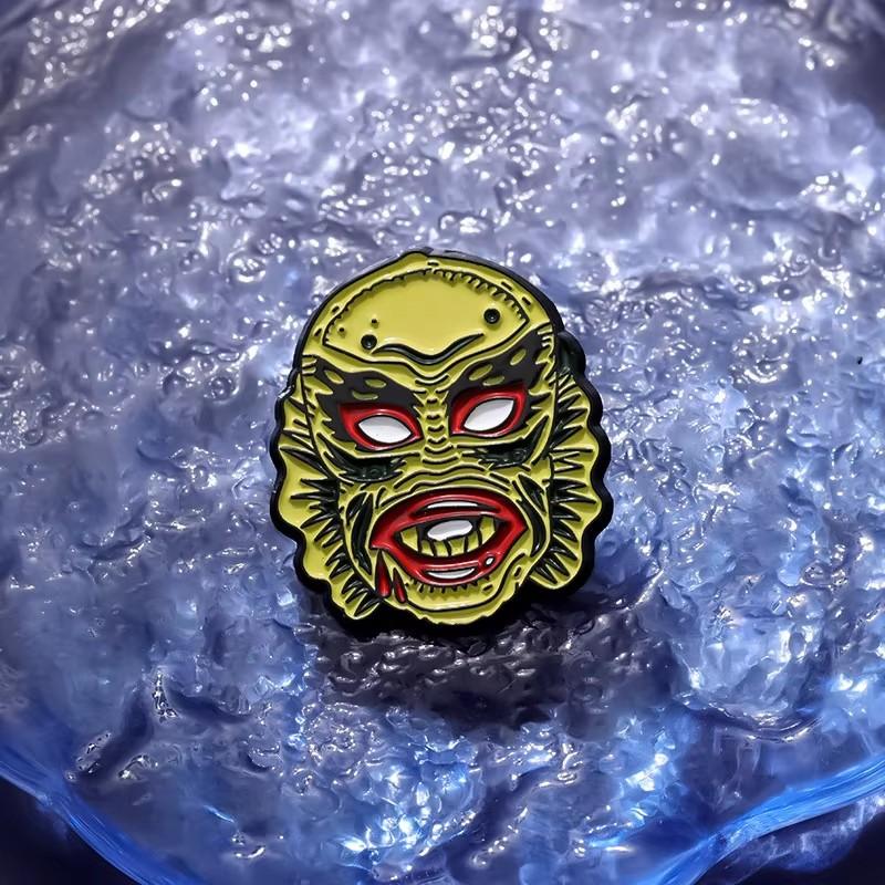 Halloween Horror Enamel Pins Scary Movies Figure Thrilling Terror Mask Brooch Lapel Brooches Jewelry Souvenir Gifts For Friends