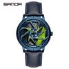 Sanda Meilleure Vente 1088 Montre pour Adolescent: Personnalisé, Cadran Rotatif 3D, Tendance, Quartz Étanche.