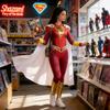 Shazam Fury Of The Gods Cosplay Costume For Women With Spandex Suit For Halloween Role Play