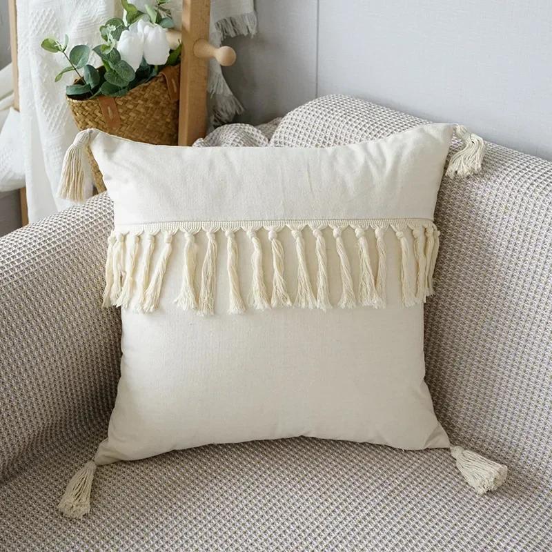 Nordic Plush Cushion Cover 45x45cm Soft Case Boho Decorative Pillow Case For Sofa Living Room Throw Pillow Cover Home Decor