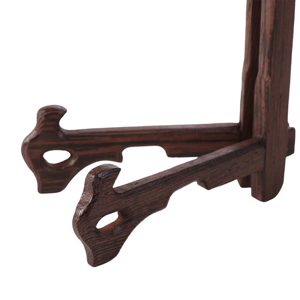 Kitchen Wooden Picture Bracket 3-7inch Plate Holder Photo Frame Stand Display Stand Easels