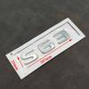 3D ABS Chrome Logo S63 Letters Car Trunk Emblem Badge Decal For Mercedes Benz S63 AMG W222 W221 C217 S63 Sticker Accessories QN1
