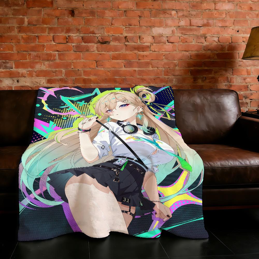 Blanket Waves Super Warm Game Comfortable Plush Throw Blanket Child LYNAE Home Wuthering Sofa Bedroom Gift 75X95CM