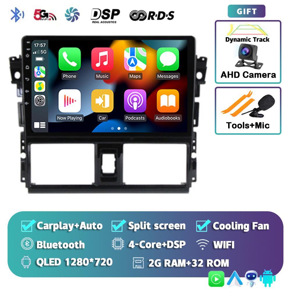 

Android 14 Carplay Auto Car Radio For Toyota Vios Yaris 2013 2014 2015 2016 Multimedia Video Player GPS Navigation 2din Stereo