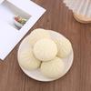Steamed Bun Squeeze Toy Large Stress Relief Toy Slow Rebound Memory Foam Realistic Bun Shape Cute Desk Toy with Detachable Mini Steamer