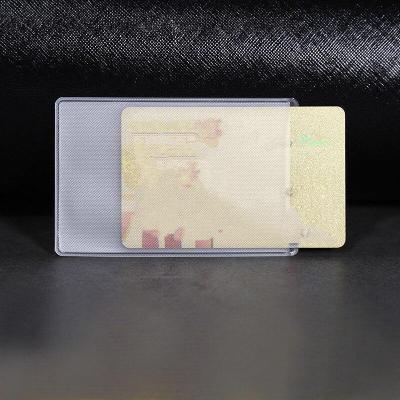 10 шт. ПВХ прозорий тримач для карток Захист гаманця Бізнес Банк ID тримач кредитної картки Прозорий чохол для картки автобуса Сумка