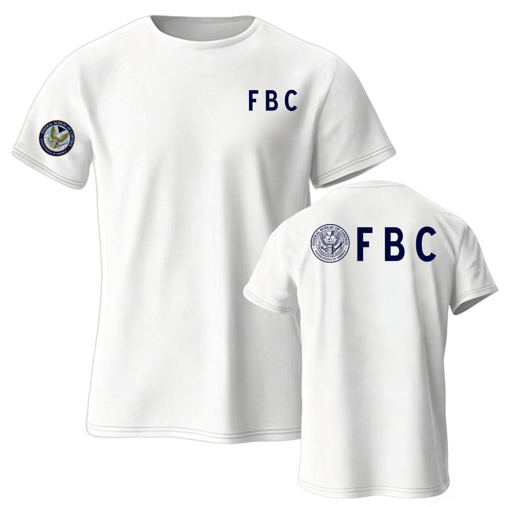 Unisex Streetwear FBC Federal Bureau of Control Tee Short Sleeve Loose O-neck T-shirt Fashion Summer Casual Male Tshirts Merch