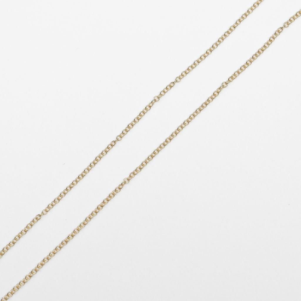 TIFFANY&Co. T Smile Mini Necklace 62617640 K18 yellow gold 2.28g Women Used