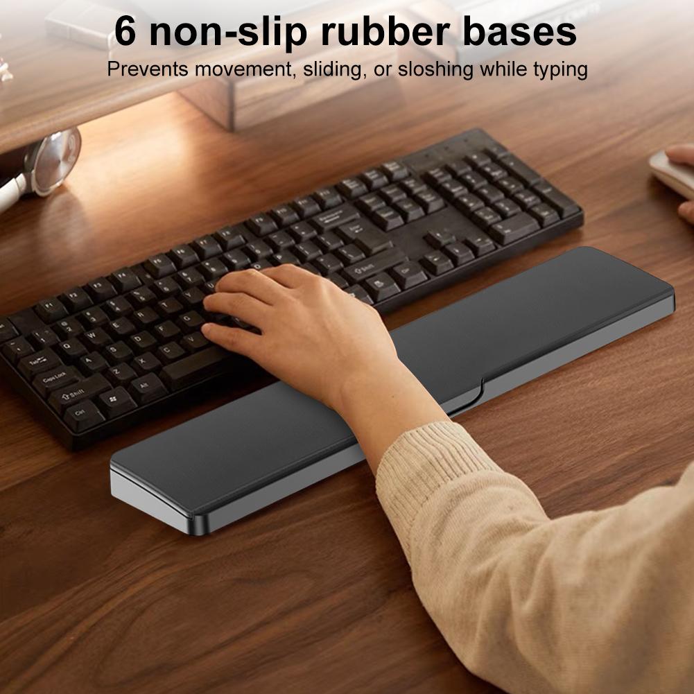 Keyboard Wrist Rest with Storage Case Ergonomic Keyboard Pad Desktop Storage Box for Laptop Office Computer