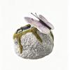 ABS Solar Butterfly Stone Lamp Simulation Stone LED Lawn Light  Outdoor Garden Decor