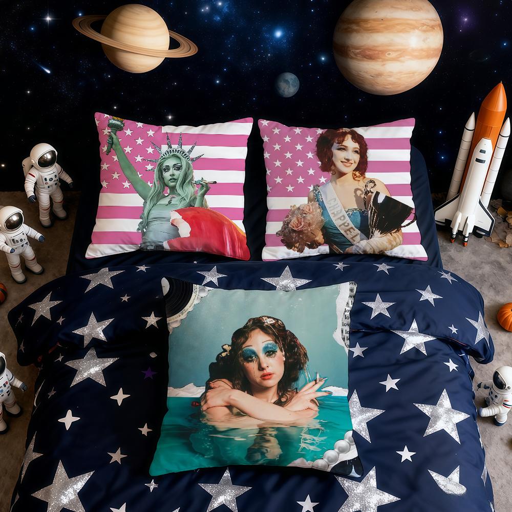 Hot Singer C-Chappell R-Roan cushion cover Home Office Convenient Nordic Simplicity Hit With Zipper Cushion Cover