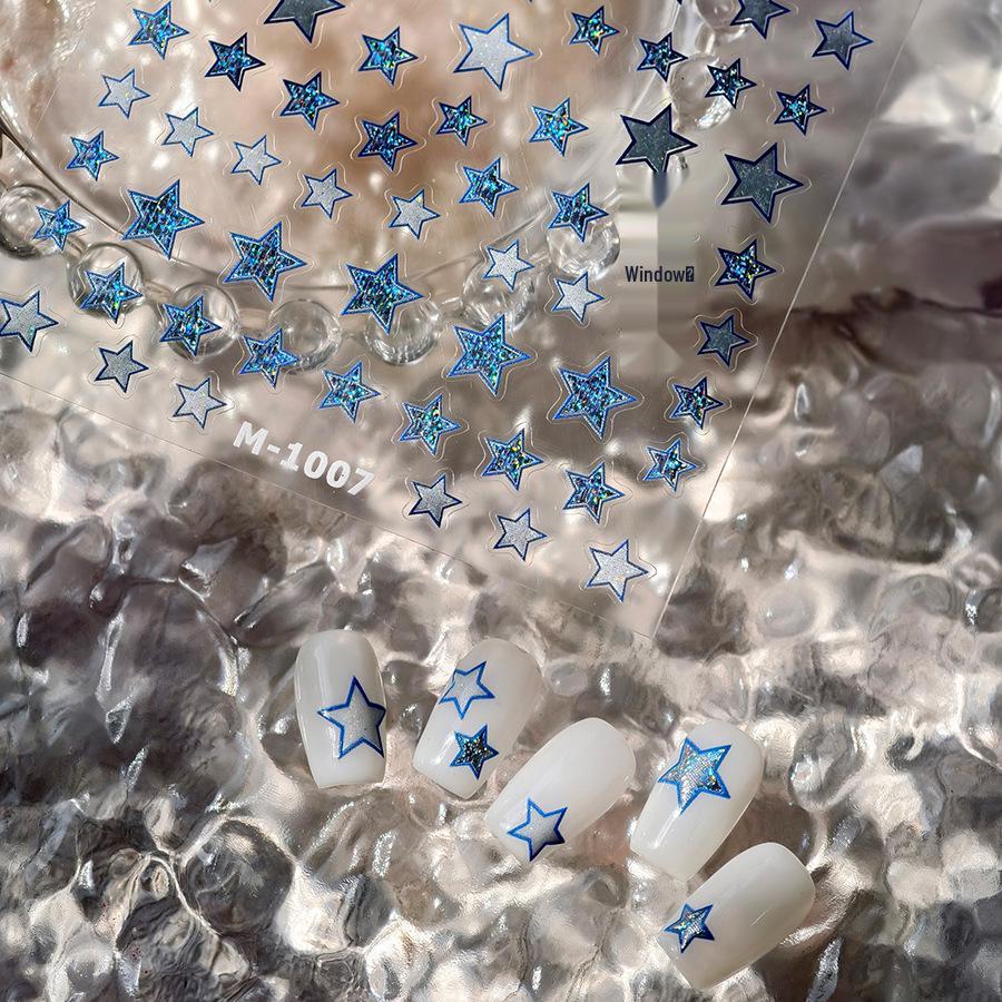 

TENSOR Blue Star Silver Sand Series M-1007 Advanced Nail Stickers