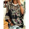 Damen Kapuzenpullover in Übergröße, Elegantes Bequemes Einfaches Muster Print, Modisch und Vielseitig