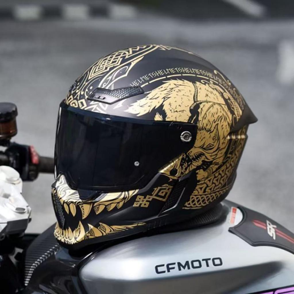 Flagship Store Selling Full Face Motorcycle Helmet DOT and ECE Certified with Silver Lenses Anti-Scratch for Man Woman Riding