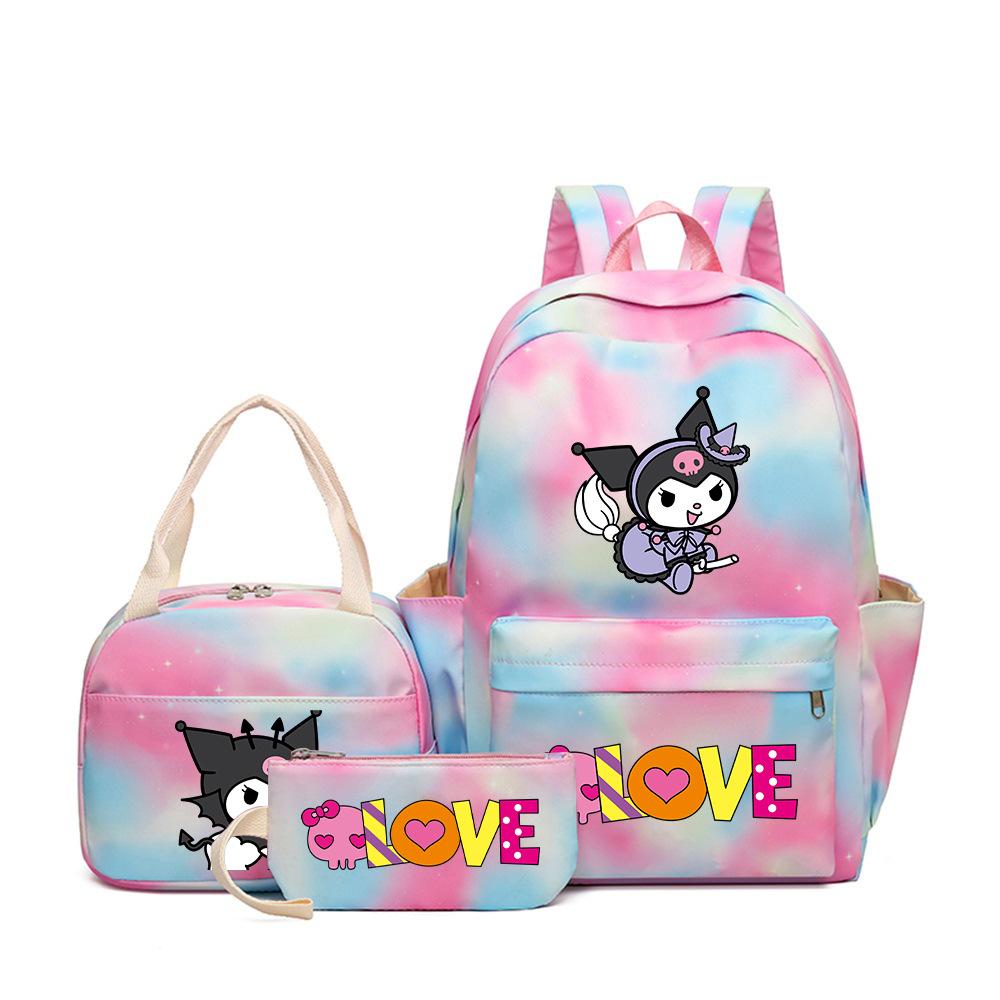 Student Schoolbag Cartoon Cute Large Capacity Backpack Lightweight Waterproof Middle School Student Backpack