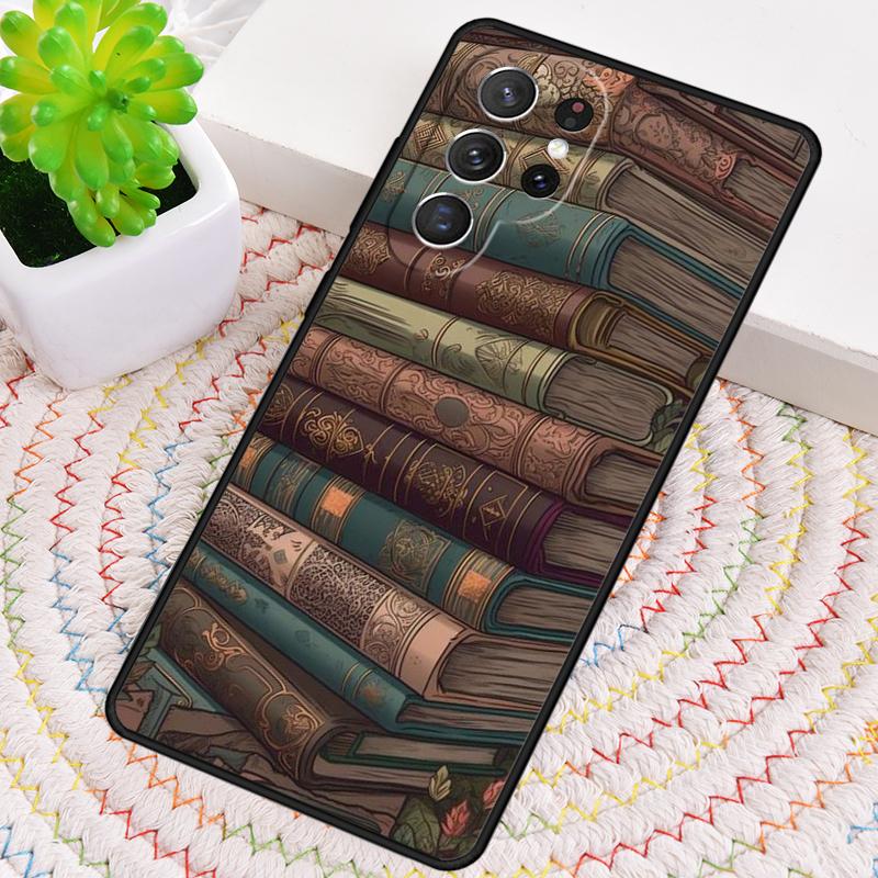 Library Bookish Silicone Phone Case For Samsung Galaxy Note 10 Pro S26 S25 S24 S23 S22 S21 Plus S25Ultra Capa Cover