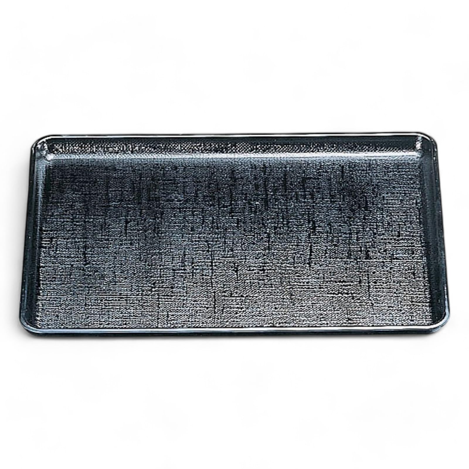 

42cm Black Kasuri Tray Lacquerware Made in Dishwasher Safe J-kitchens Heat-Resistant (Tray/Tray), Non-Slip, Heat-Resistant (ABS Resin), Japan,