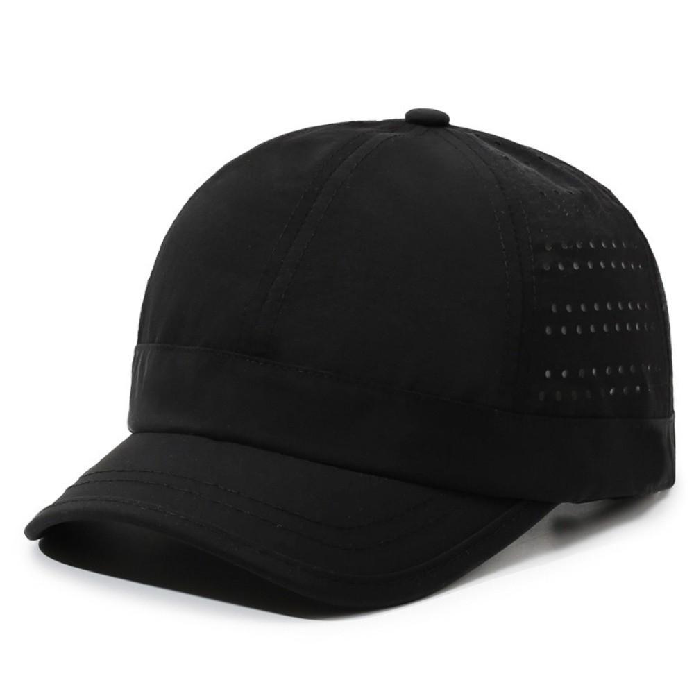 Casual Quick-drying Baseball Cap Breathable Short Brim Sun Protection Cap Solid Color Thin Truckers Hat