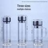 WAHYE doppelwandige Glas Tasse mit Henkel