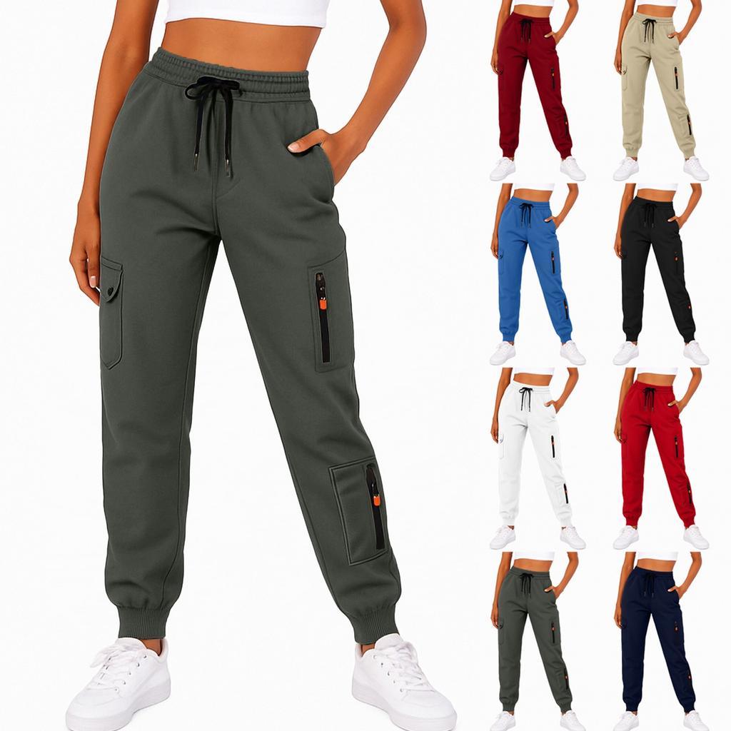 Women's  Sweatpants Fall High Waisted  Pants Drawstring Workout Joggers With Pockets
