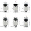 Space Efficient Miniature Pneumatic Connectors Air Fitting Suitable For Small Machinery Reliable Air System Maintenance