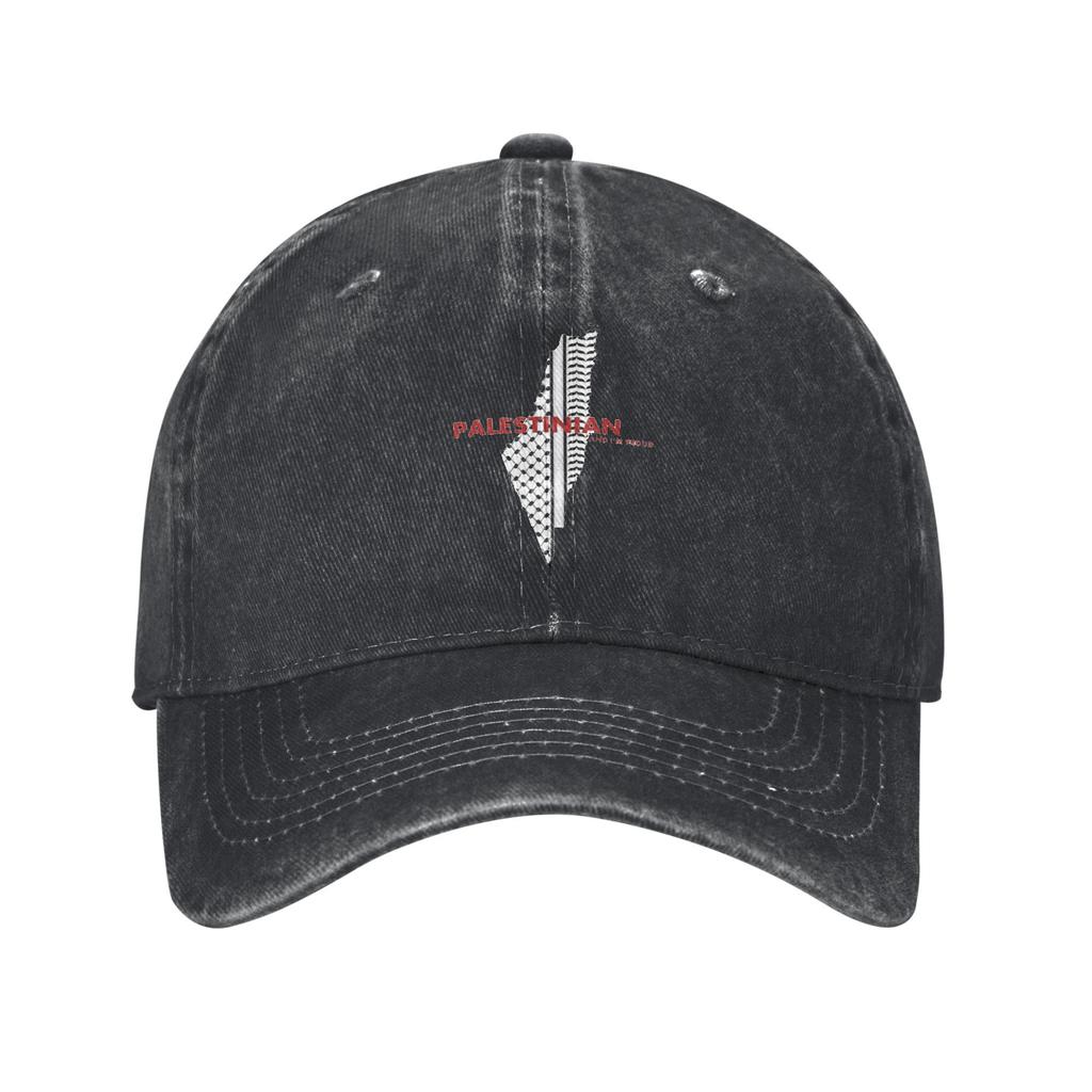 Palestined Map Watermelons Washed Baseball Cap  Fashion Sun Trucker Hat Spring Unisex Men Tennis Skate Baseball Caps