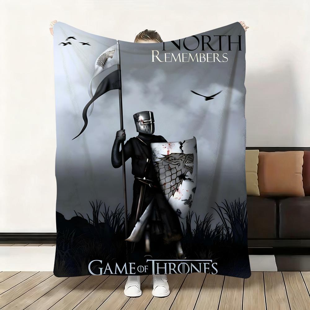 G-Game-Of-Thrones Drache Klassische Kuscheldecke Flanell Flauschig Weich Decke Warm Hautfreundlich Überwurf für Sofa Bett Büro Nickerchen Winter