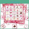 Day Valentine Themed Couple Interactive Fun Desktop Card Bingo Props Game