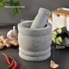 Natural Stone Garlic Press and Herb Mortar and Pestle Set