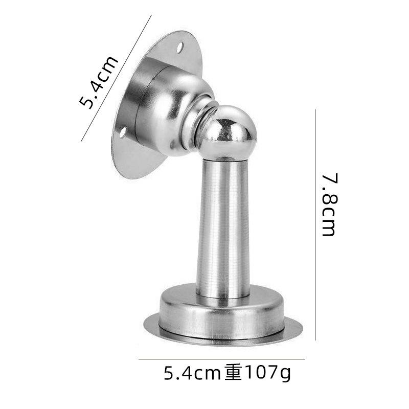 1PCS Stainless Steel Door Stopper Bathroom Magnetic Door Stop Heavy Duty Floor Wall Mount Wind-Proof Door Holder Hardware 2025